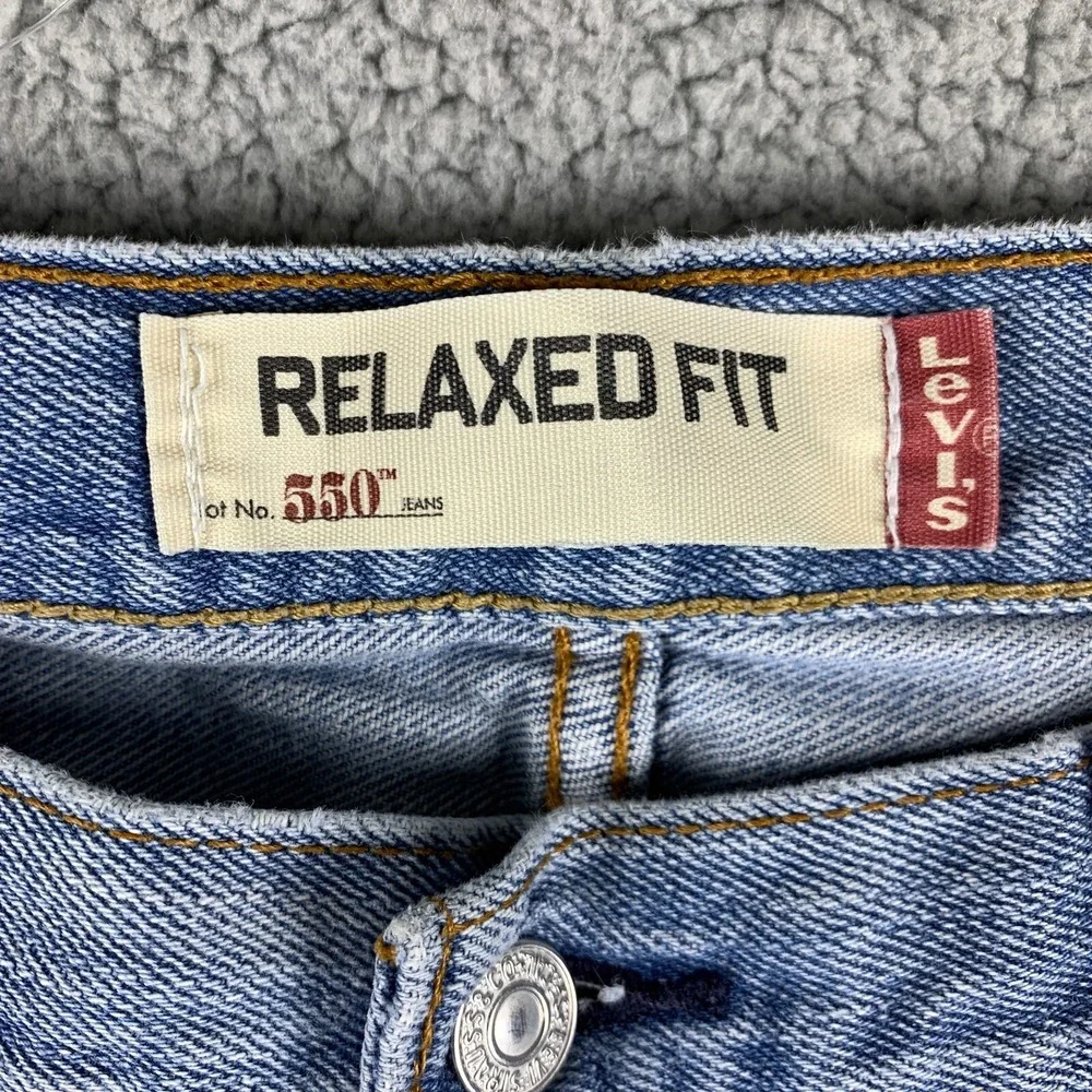 Vintage Levis Jeans Mens 38x30 (Fits 36x29) Blue‎ 550 Relaxed Fit Loose Tapered